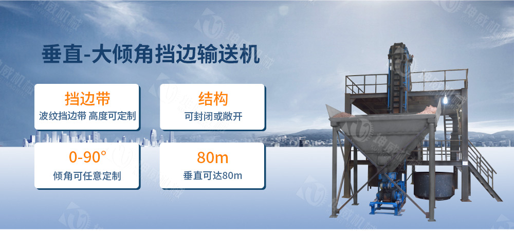 垂直大傾角皮帶機簡介